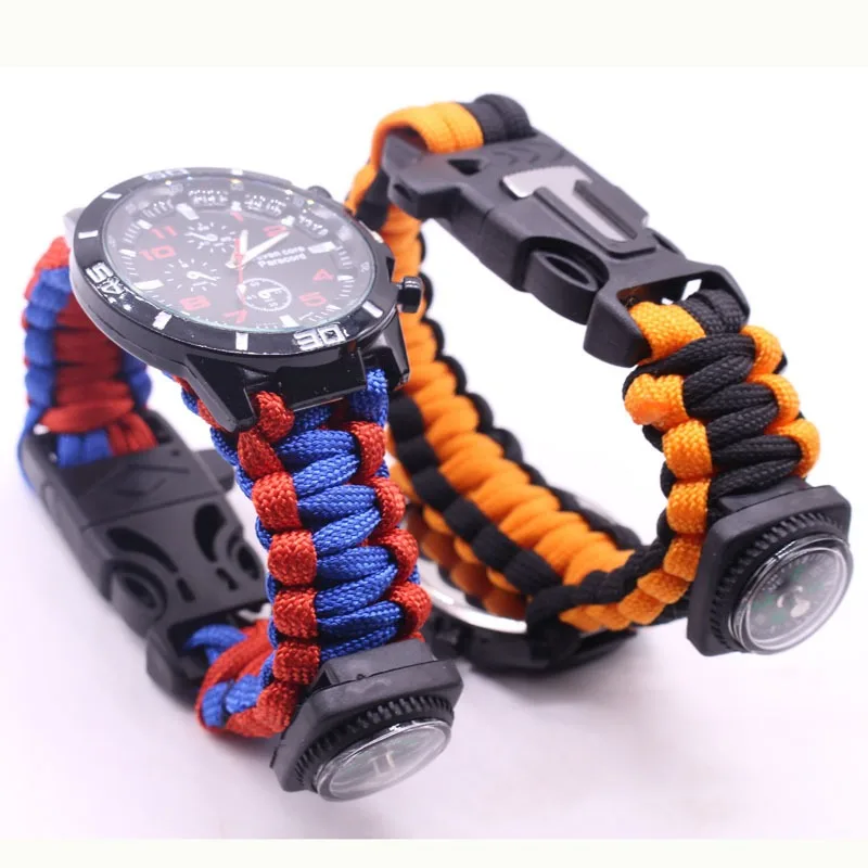 Outdoor Adventure Watches - Multifunctional Outdoor Watch Umbrella Rope Weaving