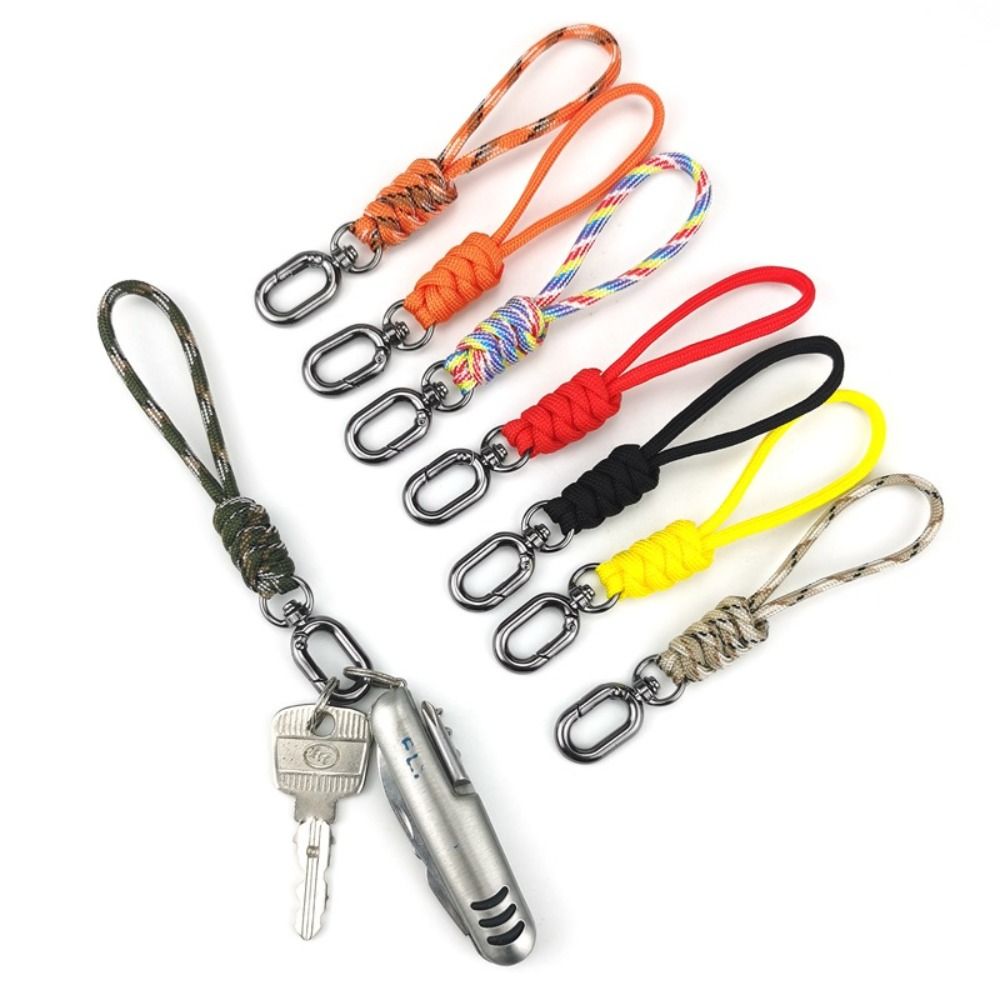 Outdoor Adventure Backpack - Paracord Keychain Lanyard Oval Buckle High