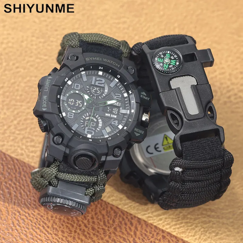 SHIYUNME Outdoor Survival Men  - Outdoor Adventure Watches ulasan dan harga
