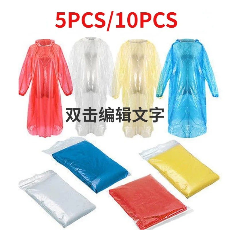 5/10PC Disposable Raincoat Adu - Outdoor Adventure Girl ulasan dan harga