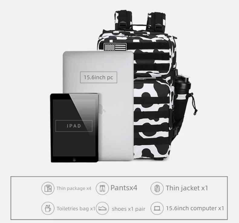 45L/35L/25L Tactical Backpack  - Outdoor Adventure Backpack ulasan dan harga