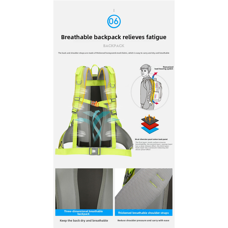 AZELA 36-55L Hiking Backpack L - Outdoor Adventure Backpack ulasan dan harga